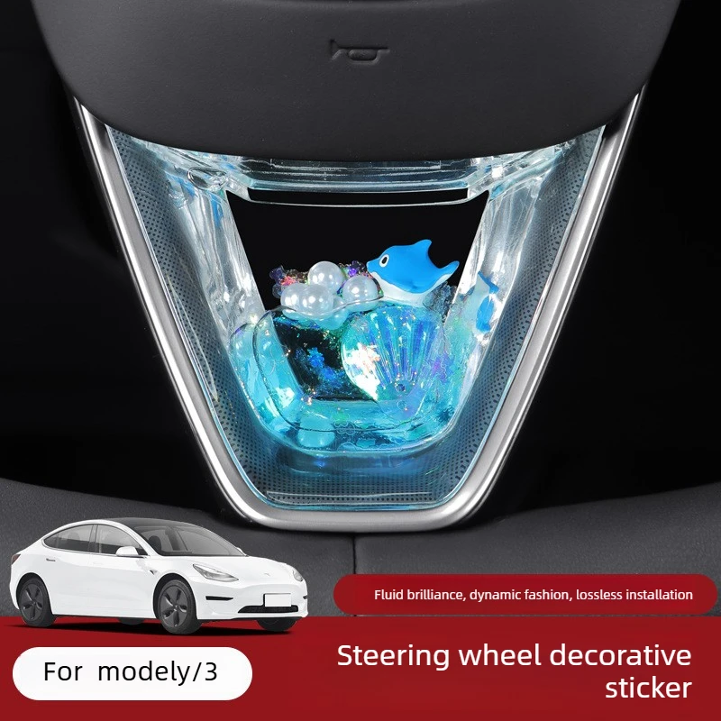 For Tesla Car Oceanarium Dynamic Flowing Car Sequins - Suitable for Tesla model 3/Y. Car decoration. Available in three color
For Tesla Car Oceanarium Dynamic Flowing Car Sequins - Suitable for Tesla model 3/Y. Car decoration. Available in three color