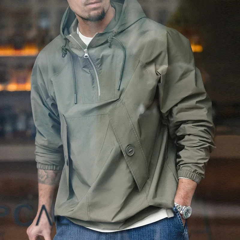 Korean Style Men Hooded Sweatshirt Leisure Wear for Outdoor Tourism and Work. Windbreaker Jacket for Protection in Harsh Weather
Korean Style Men Hooded Sweatshirt Leisure Wear for Outdoor Tourism and Work. Windbreaker Jacket for Protection in Harsh Weather
