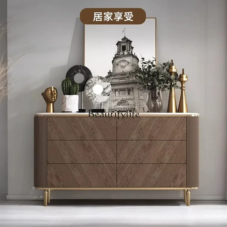 FG40FG4002Light luxury walnut entrance side cabinet
FG40FG4002Light luxury walnut entrance side cabinet