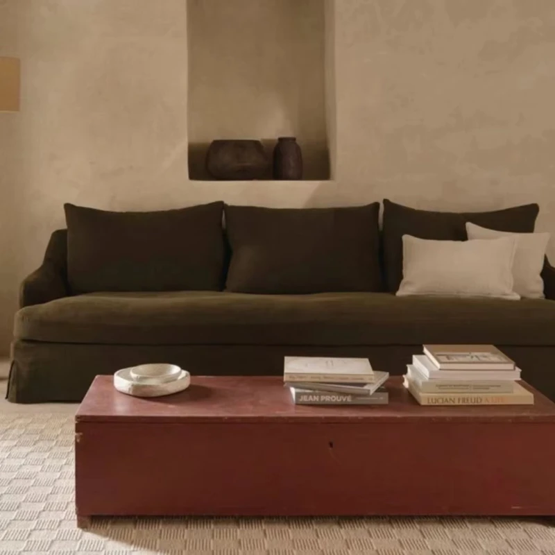 Комбинированный диван из хлопка и льна в стиле ретро, съемный и моющийся, стильный дизайн
Комбинированный диван из хлопка и льна в стиле ретро, съемный и моющийся, стильный дизайн