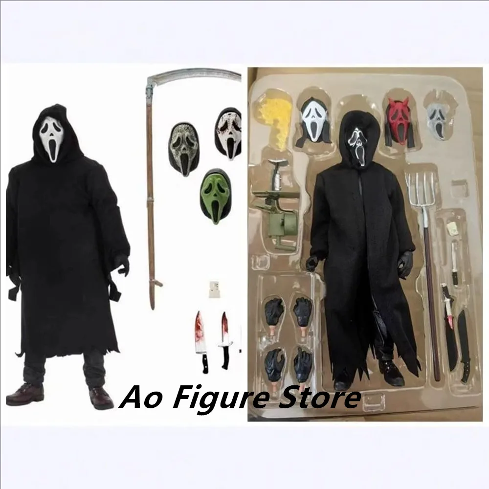 7 Inches Scream Ghostface Killer Action Figures Cloth Clothes Deluxe Edition Desktop Decoration Toy Gift Collectible
7 Inches Scream Ghostface Killer Action Figures Cloth Clothes Deluxe Edition Desktop Decoration Toy Gift Collectible