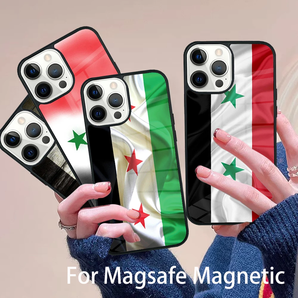 Syria Flag Phone Case Magesafe Magnetic Wireless Charge Cover For IPhone 16 11 12 13 14 15 Pro Max Plus Mini
Syria Flag Phone Case Magesafe Magnetic Wireless Charge Cover For IPhone 16 11 12 13 14 15 Pro Max Plus Mini