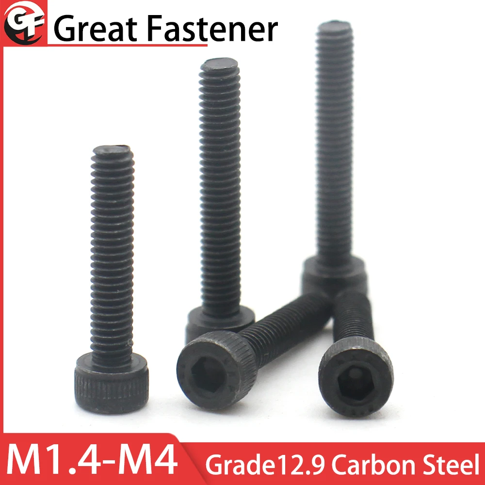 10-100pcs Grade 12.9 Carbon Steel Screw M1.4 M1.6 M2 M2.5 M3 M4 M5 M6 M8 M10 Hexagon Hex Socket Cap Head Kunrled Screw Bolts
10-100pcs Grade 12.9 Carbon Steel Screw M1.4 M1.6 M2 M2.5 M3 M4 M5 M6 M8 M10 Hexagon Hex Socket Cap Head Kunrled Screw Bolts