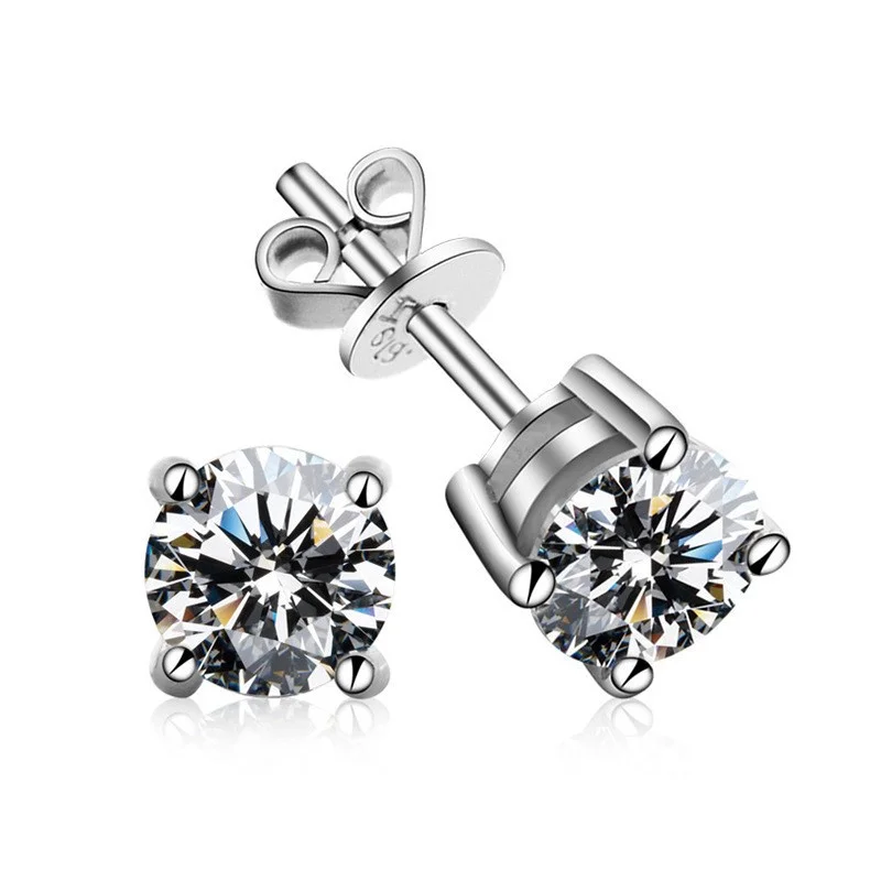 E065 Lefei Fashion Trendy Simple Moissanite Four Claws Classic Stud Earrings For Women Real S925 Sterling Silver Party Jewelry
E065 Lefei Fashion Trendy Simple Moissanite Four Claws Classic Stud Earrings For Women Real S925 Sterling Silver Party Jewelry
