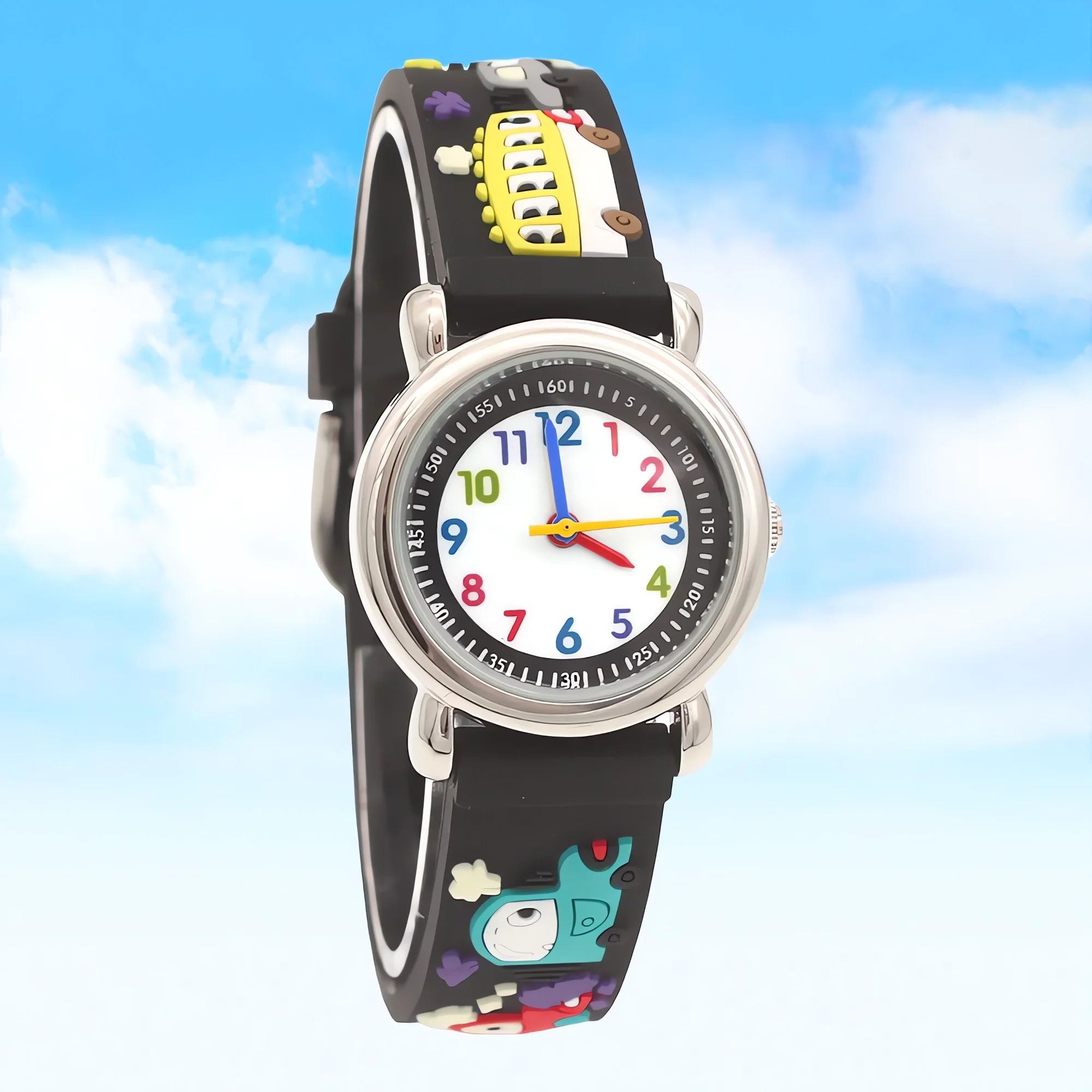 Educational Cute Kids Quartz Watch with Silicone Strap - Wristwatch for Boys And Girls Time-Telling Clock Gift for Students
Educational Cute Kids Quartz Watch with Silicone Strap - Wristwatch for Boys And Girls Time-Telling Clock Gift for Students