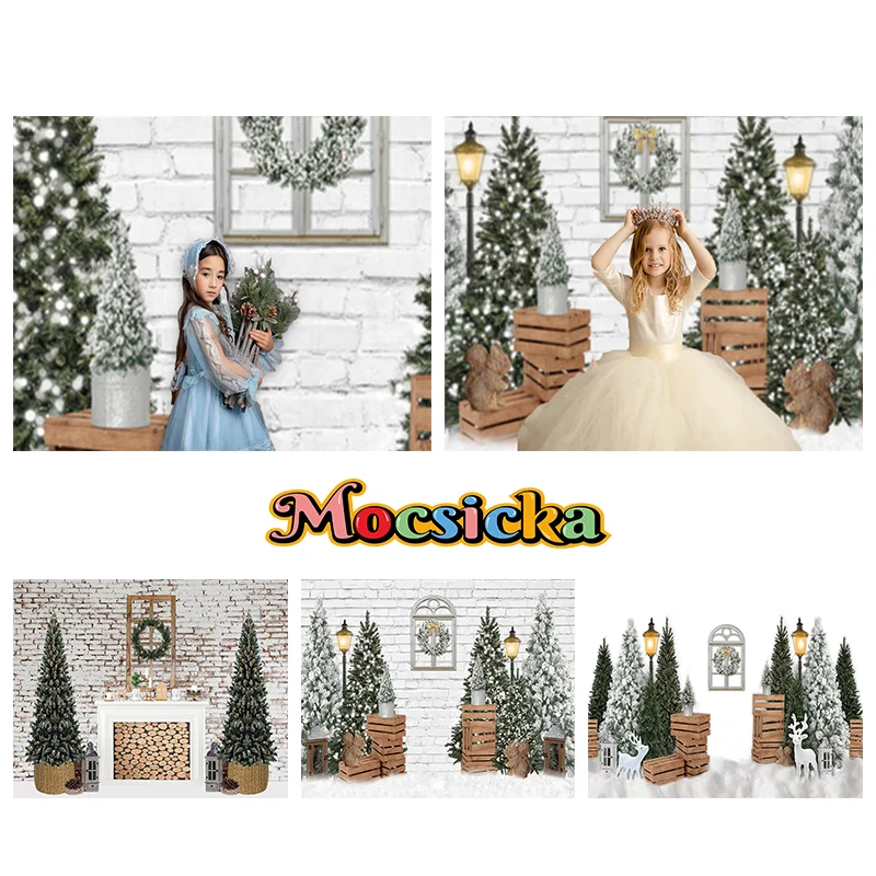 Mocsicka Christmas Decoration Photography Background White Brick Wall Window Wreath Fireplace Lamps Backdrops Studio Photobooth
Mocsicka Christmas Decoration Photography Background White Brick Wall Window Wreath Fireplace Lamps Backdrops Studio Photobooth