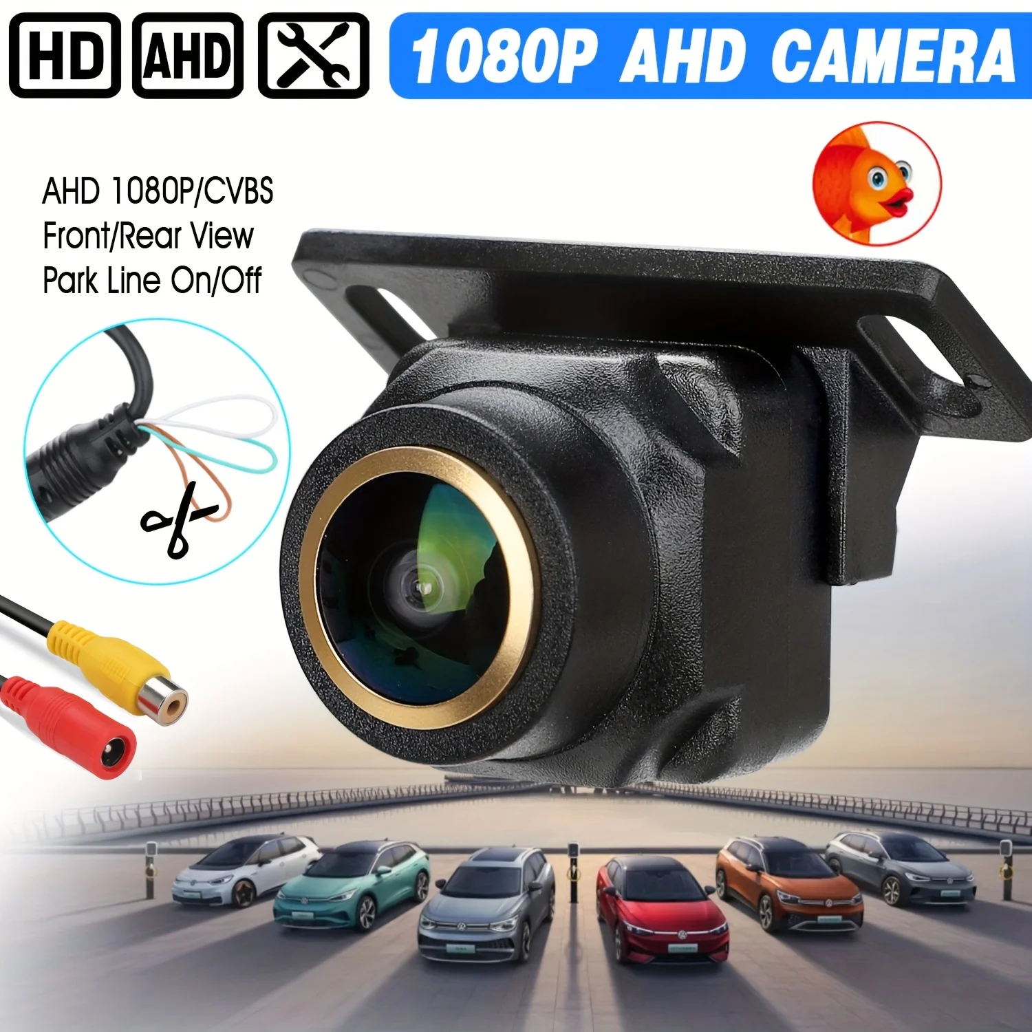 1080P AHD Wide Angle Backup/Forward View Camera | Night Vision Reverse Rear View Camera with Parking Guide Lines for Cars
1080P AHD Wide Angle Backup/Forward View Camera | Night Vision Reverse Rear View Camera with Parking Guide Lines for Cars