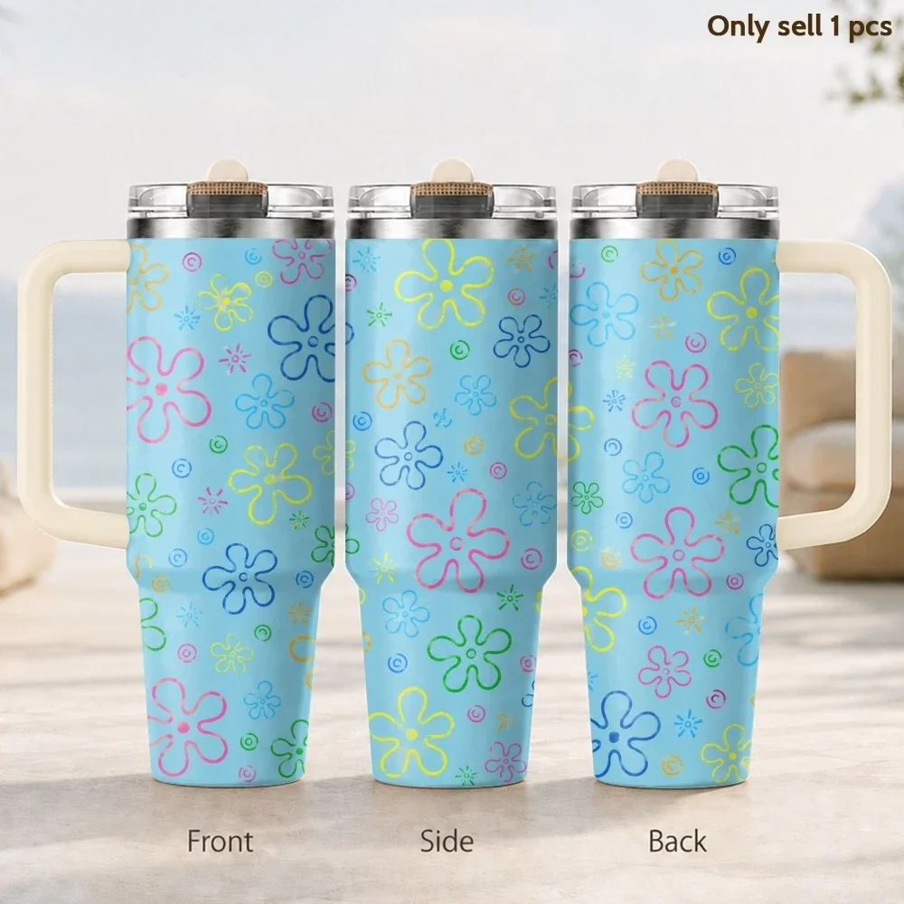 Blue coral pattern seabed Vacuum Flasks 40oz 3rd Gen Vacuum Insulated Stainless Steel Tumbler Cup with Handle
Blue coral pattern seabed Vacuum Flasks 40oz 3rd Gen Vacuum Insulated Stainless Steel Tumbler Cup with Handle