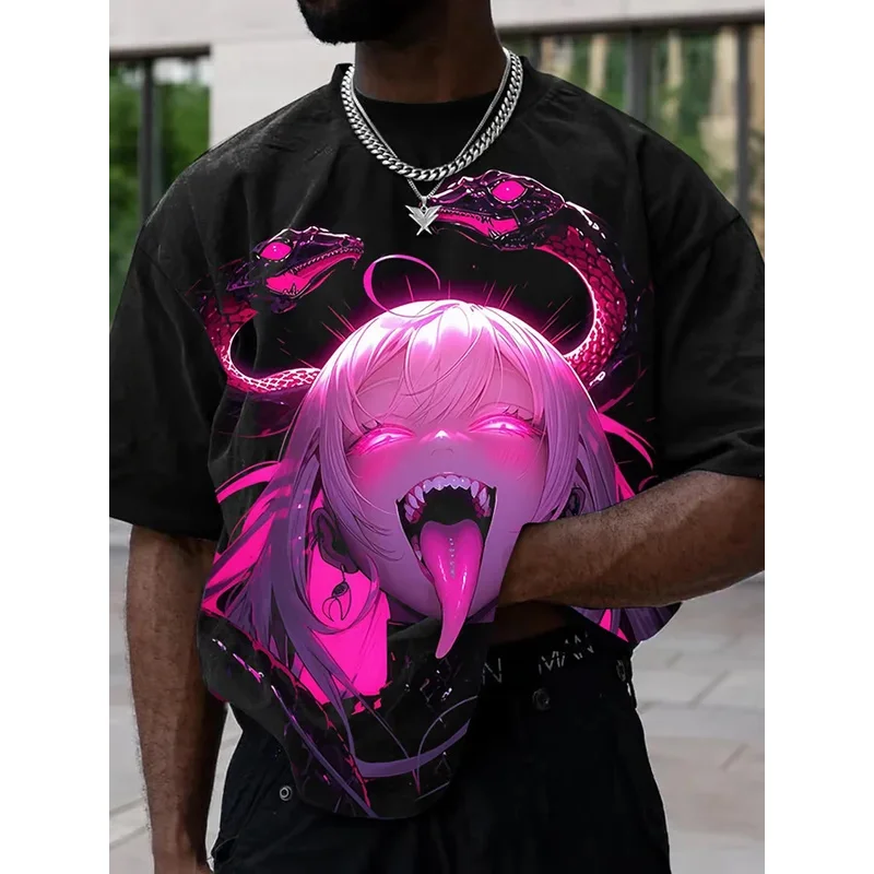 Men's T-Shirt 3d Animation Character Print Short Sleeve Tee For Men Fashion Street Man Clothing Loose Oversized T-Shirt Top
Men's T-Shirt 3d Animation Character Print Short Sleeve Tee For Men Fashion Street Man Clothing Loose Oversized T-Shirt Top