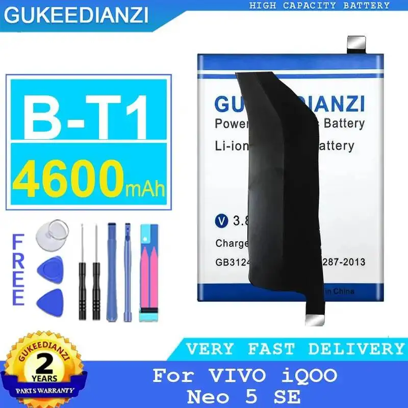 Mobile Phone Battery For Vivo Iqoo Neo 5 SE B-T1 Safe 4600Mah Stable
Mobile Phone Battery For Vivo Iqoo Neo 5 SE B-T1 Safe 4600Mah Stable