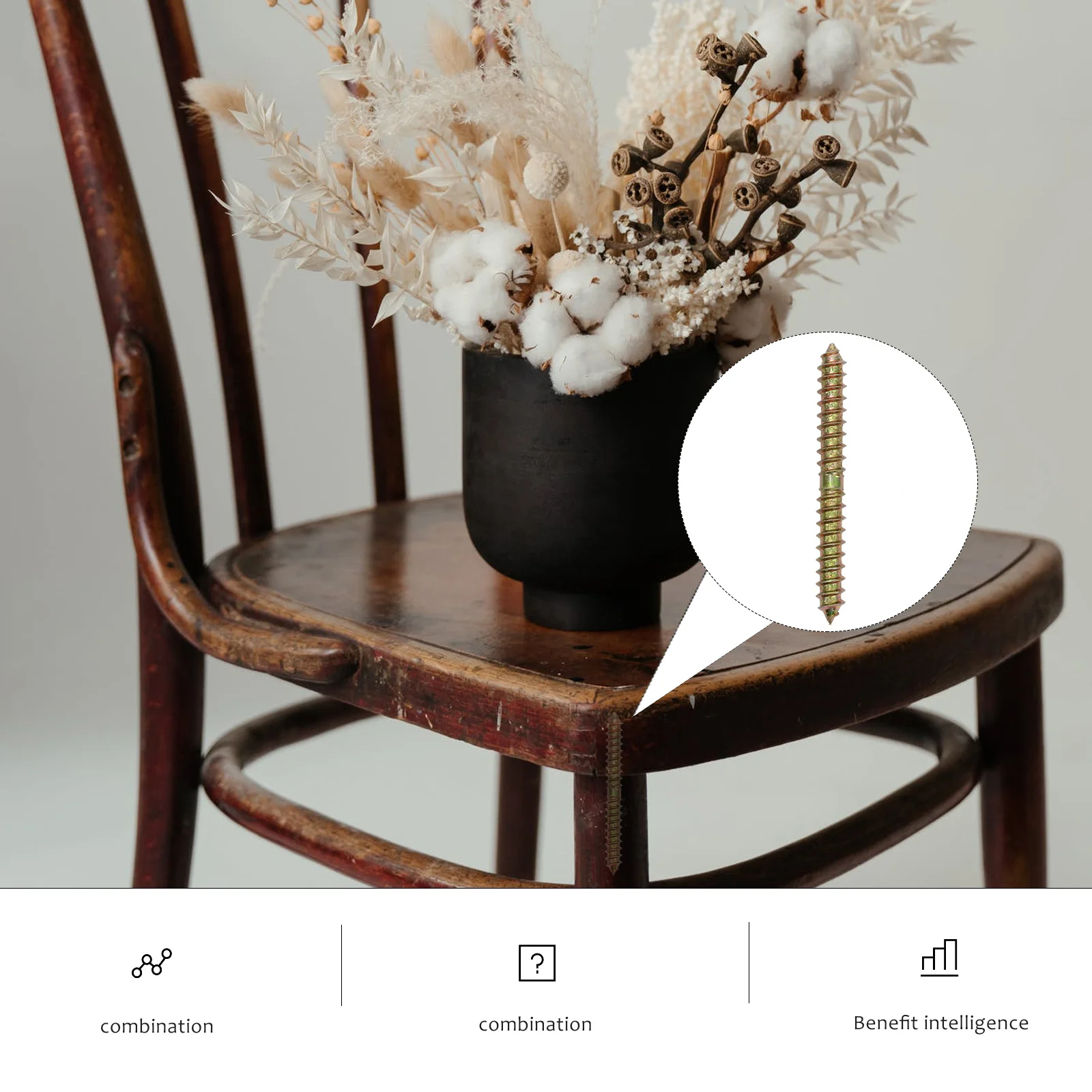 40pcs Double Headed Screw Zinc Galvanized Carbon Steel Thread Rod For Wood Connection Furniture Connector Bolts Hardware
40pcs Double Headed Screw Zinc Galvanized Carbon Steel Thread Rod For Wood Connection Furniture Connector Bolts Hardware