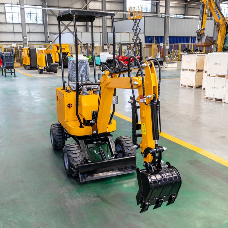 CNMC Mini Backhoe Excavator 1 Ton Wheeled Excavator Compact Mechanical Excavator Digger CE EPA Certified Farm Garden Use
CNMC Mini Backhoe Excavator 1 Ton Wheeled Excavator Compact Mechanical Excavator Digger CE EPA Certified Farm Garden Use