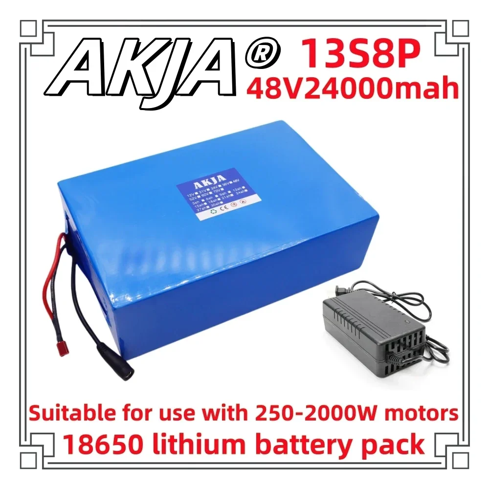 Air fast transportation New Full Capacity Power 18650 Lithium Battery 48V24ah Lithium Battery Pack 13S8P Suitable for 250-2000W
Air fast transportation New Full Capacity Power 18650 Lithium Battery 48V24ah Lithium Battery Pack 13S8P Suitable for 250-2000W