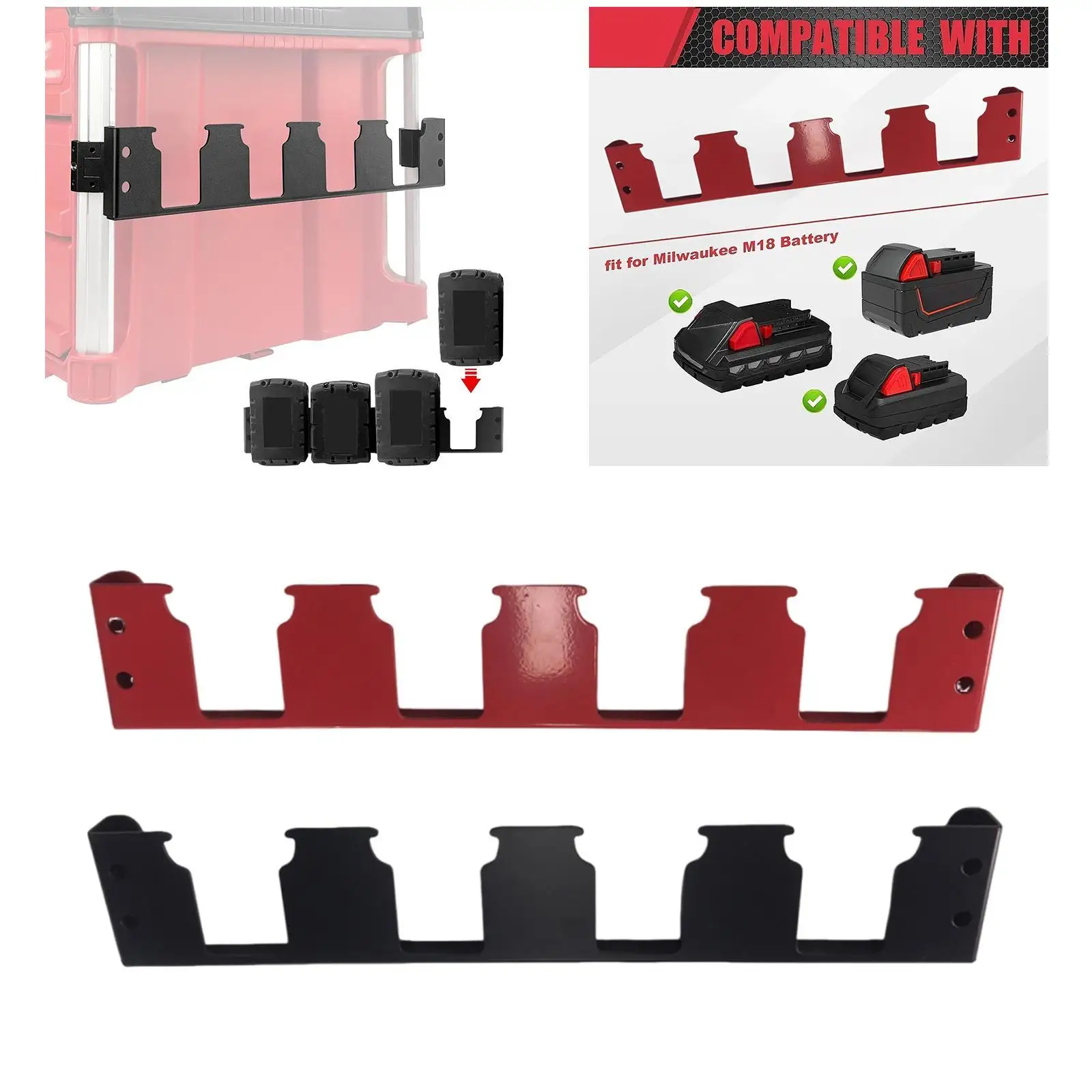 Battery Holder Storage Bracket Accessory Wall Mount Professional Easy Installation 4 Slot Organizer for Garage Workshops
Battery Holder Storage Bracket Accessory Wall Mount Professional Easy Installation 4 Slot Organizer for Garage Workshops