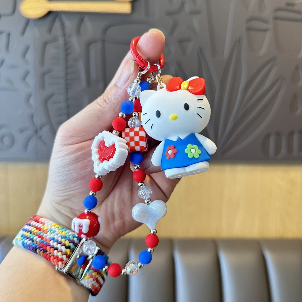 Creative Beaded Hello Kitty Mobile Phone Chain, Kawaii Anime Car Keychain, Bag Pendant, Fashion Accessories, Girl Gifts
Creative Beaded Hello Kitty Mobile Phone Chain, Kawaii Anime Car Keychain, Bag Pendant, Fashion Accessories, Girl Gifts
