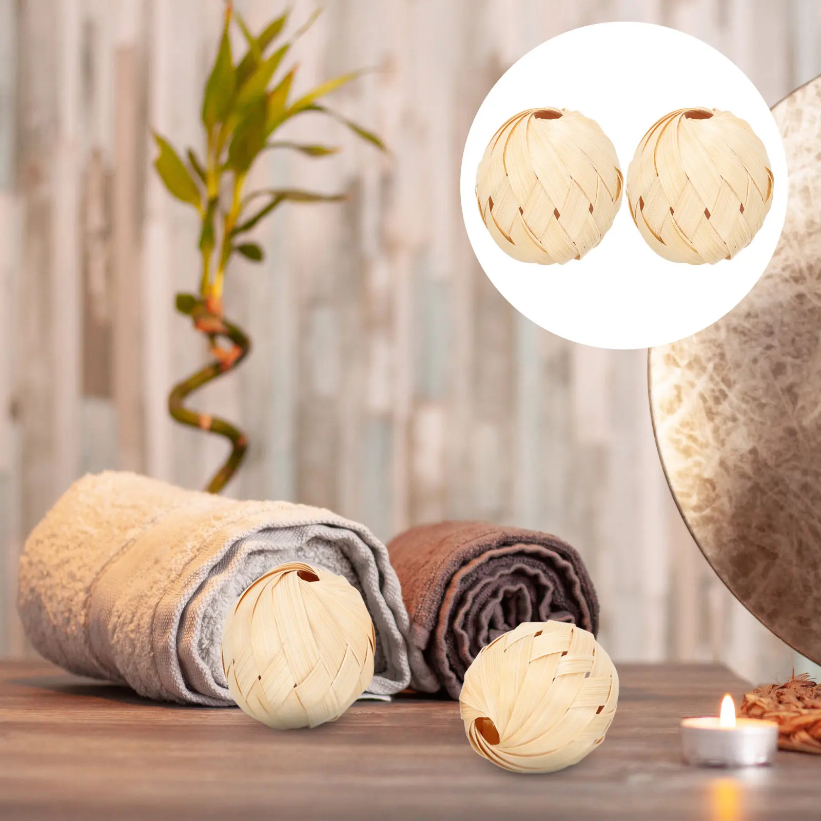 2Pcs Small Bamboo Woven Ball Crafts Mini Rustic Lantern Lampshade Egg Basket Decorative Bamboo Ball Ornament for Home
2Pcs Small Bamboo Woven Ball Crafts Mini Rustic Lantern Lampshade Egg Basket Decorative Bamboo Ball Ornament for Home