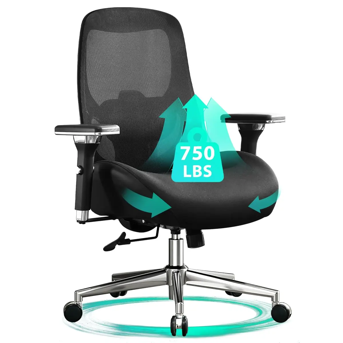 750lbs Big and Tall Office Chair with Wide Thick Seat Cushion for Heavy People Ergonomic Computer Mesh Desk Chairs, Customized
750lbs Big and Tall Office Chair with Wide Thick Seat Cushion for Heavy People Ergonomic Computer Mesh Desk Chairs, Customized