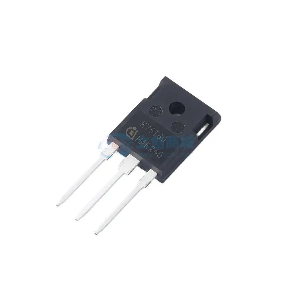 5Pcs/Lot Original K75T60 IGBT 600V 80A 428W Transistor Discrete Semiconductor IKW75N60T High-Frequency Power Supply Solar Energy
5Pcs/Lot Original K75T60 IGBT 600V 80A 428W Transistor Discrete Semiconductor IKW75N60T High-Frequency Power Supply Solar Energy