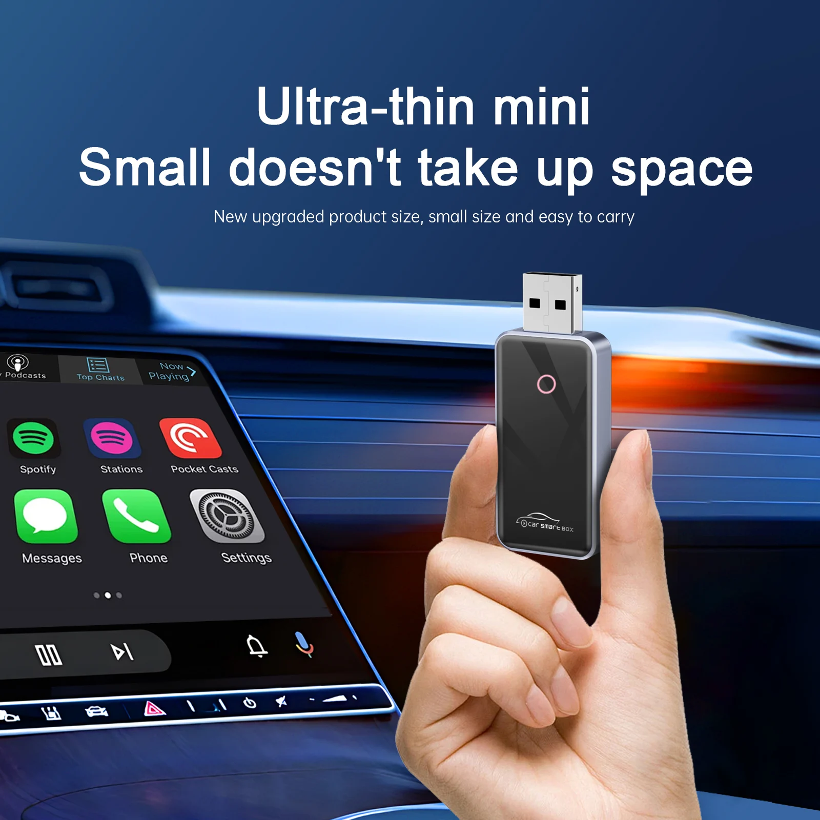 Беспроводной адаптер CarPlay Android Auto, Plug and Play, Wi-Fi, Bluetooth для VW, Mercedes Benz, Land Rover, Volvo, Skoda
Беспроводной адаптер CarPlay Android Auto, Plug and Play, Wi-Fi, Bluetooth для VW, Mercedes Benz, Land Rover, Volvo, Skoda