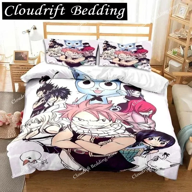 Anime Fairy Tail Bedding Set Duvet Cover Set Single Double Bed Queen Size Polyester Fashion Quilt Cover
Anime Fairy Tail Bedding Set Duvet Cover Set Single Double Bed Queen Size Polyester Fashion Quilt Cover