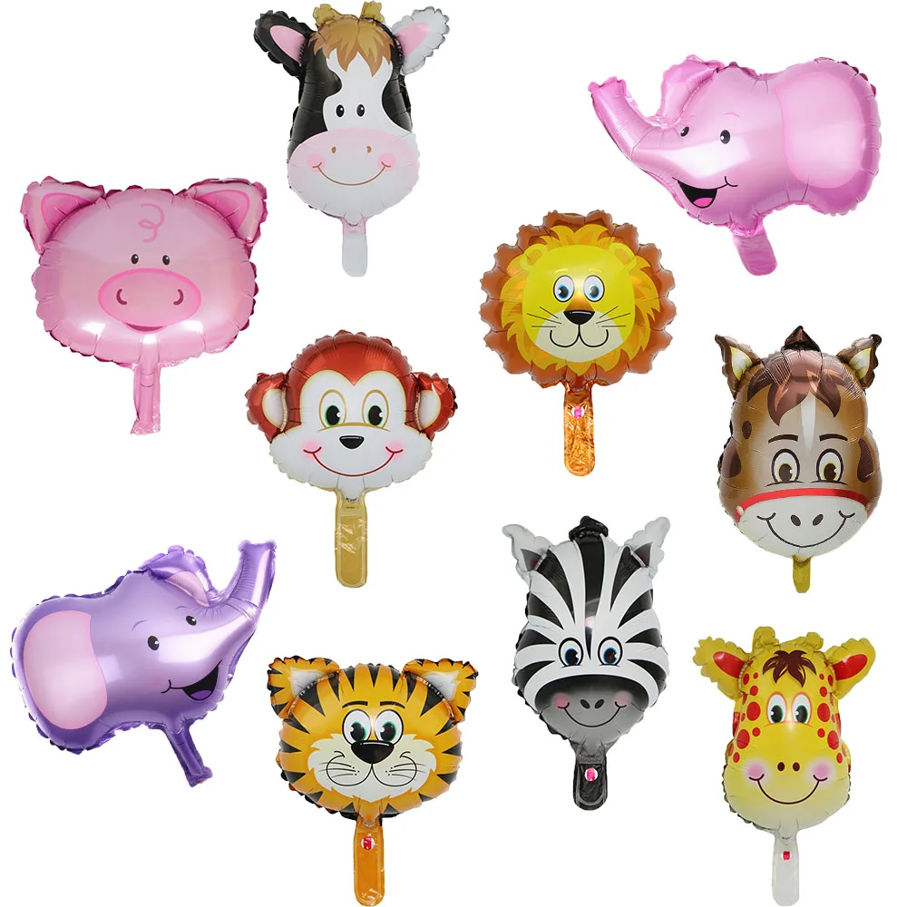 10pcs Cute Mini Jungle Animal Head Foil Balloons Inflatable Air Balloon Kids Birthday Party Decorations Baby Shower Party Supply
10pcs Cute Mini Jungle Animal Head Foil Balloons Inflatable Air Balloon Kids Birthday Party Decorations Baby Shower Party Supply