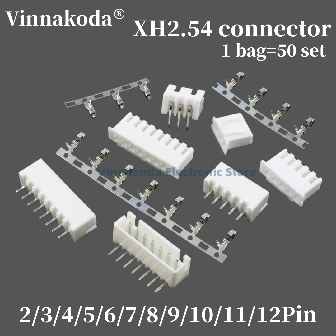 JST XH2.54 Terminals Plastic Shell Male Plug + Female Socket Wire Connector XH2.54 2P 3P 4P 5P 6P 7P 8P 9P 10P 12P
JST XH2.54 Terminals Plastic Shell Male Plug + Female Socket Wire Connector XH2.54 2P 3P 4P 5P 6P 7P 8P 9P 10P 12P