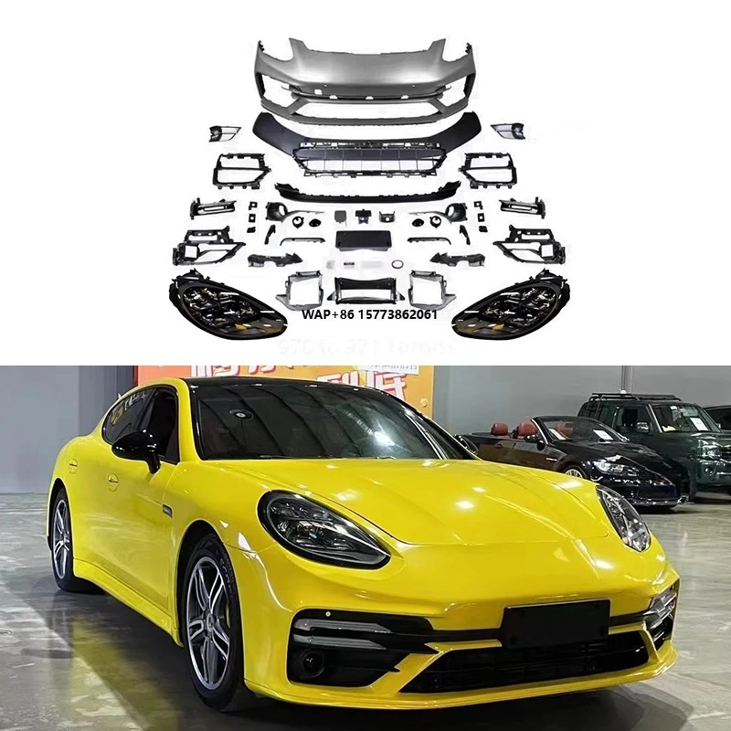 2009-2016 Front Bumper Body Kit Upgrade with New Front Headlight Modification for 970 971 TurboS
2009-2016 Front Bumper Body Kit Upgrade with New Front Headlight Modification for 970 971 TurboS