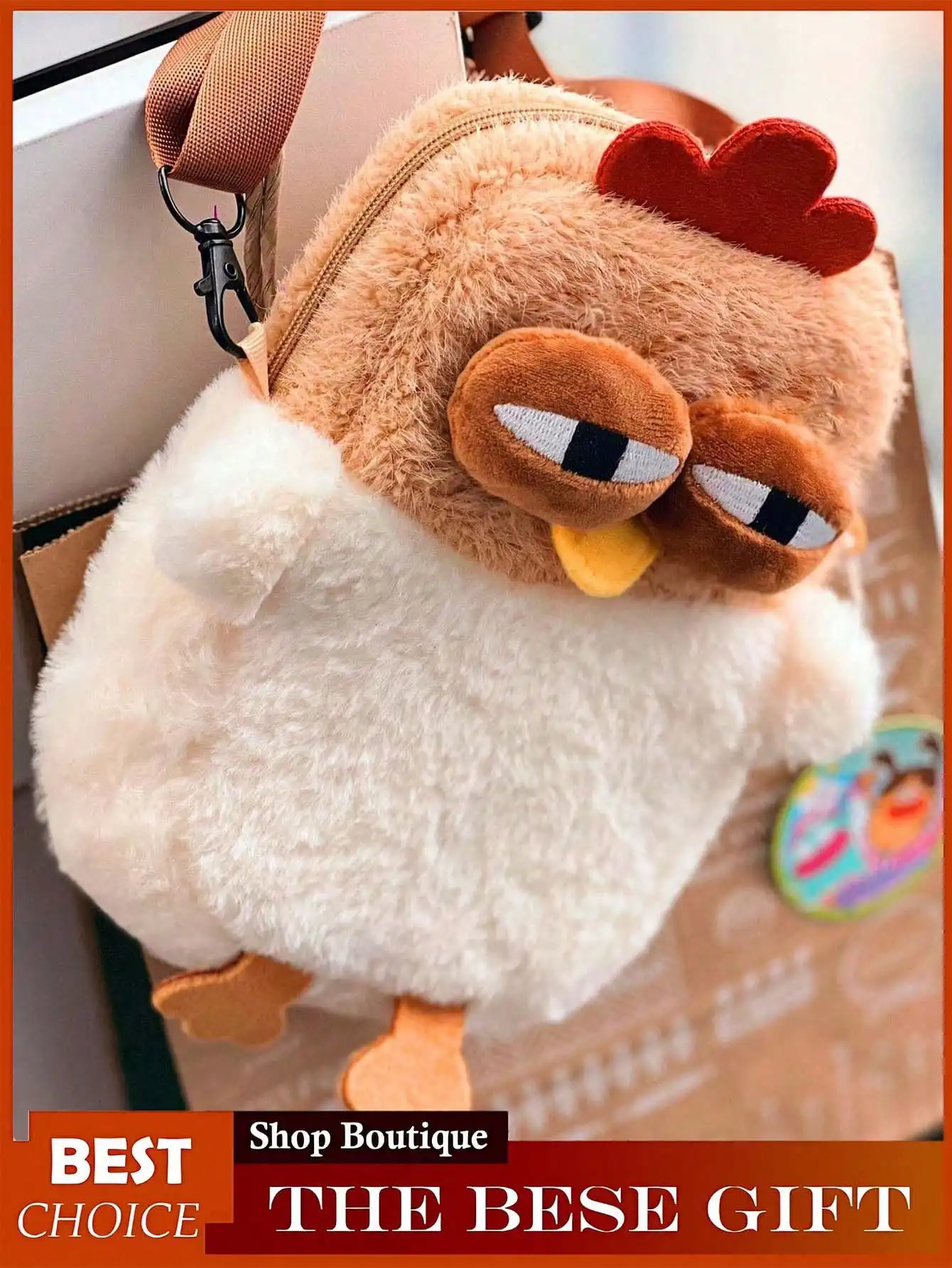 Funny Chicken Crossbody Bag: Small Phone Pouch & Coin Purse, Unique Strap, Lipstick/Tissue Organizer, Novelty Birthday Gift
Funny Chicken Crossbody Bag: Small Phone Pouch & Coin Purse, Unique Strap, Lipstick/Tissue Organizer, Novelty Birthday Gift