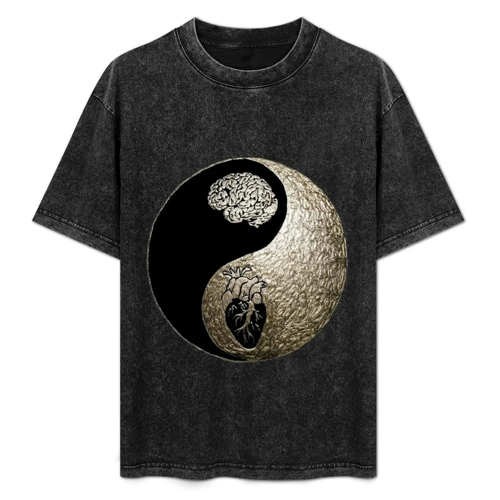 Brain and heart yin yang T-Shirt Urban Style Print T-Shirt
Brain and heart yin yang T-Shirt Urban Style Print T-Shirt
