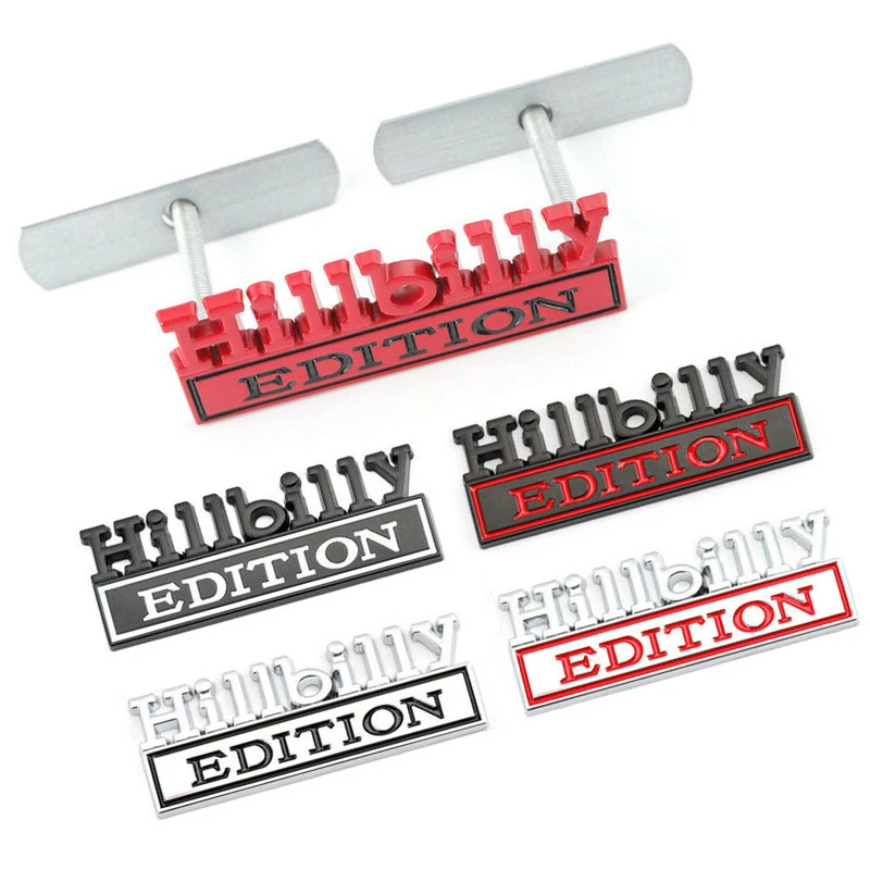 1 Pieces HILLBILLY EDITION Emblem F150 Decoration Accessories Car Stickers Front Grille Bumper Badge
1 Pieces HILLBILLY EDITION Emblem F150 Decoration Accessories Car Stickers Front Grille Bumper Badge