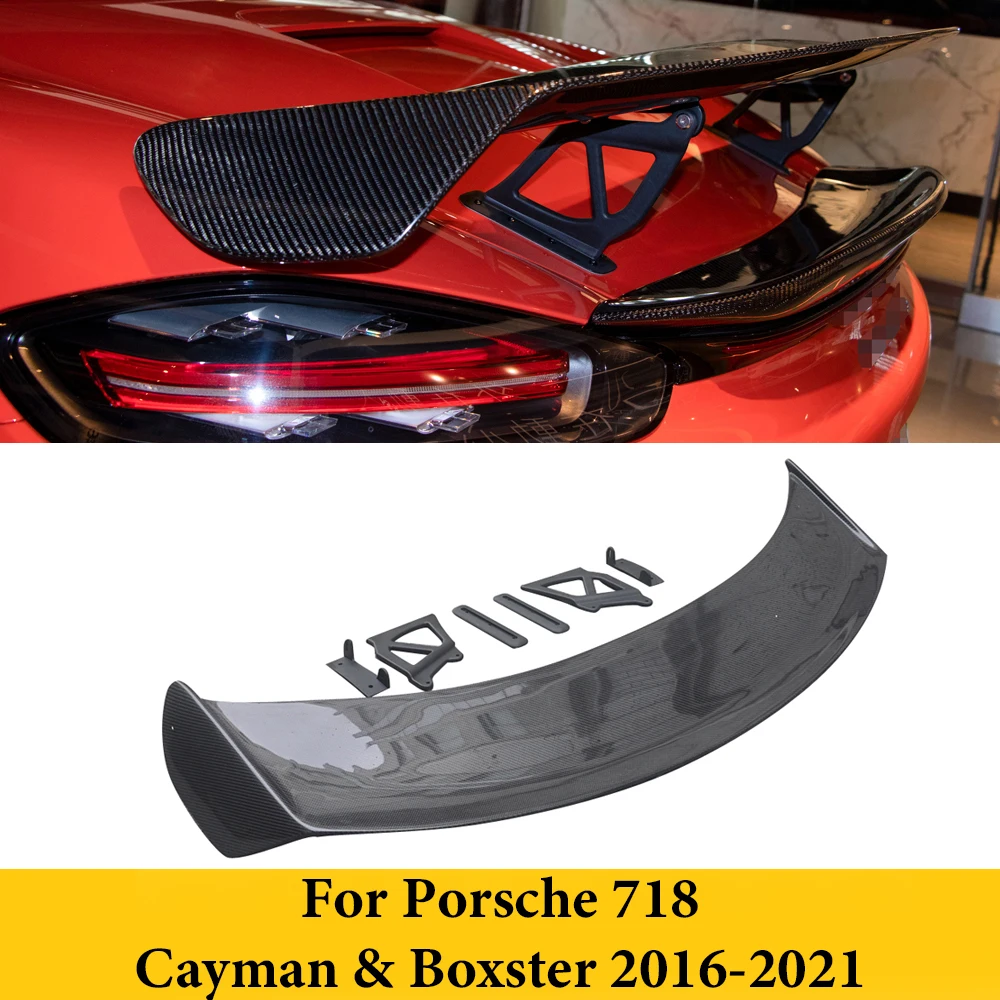 Задний спойлер из углеродного волокна для Porsche 718 Cayman & Boxster 2016-2021, крыло багажника, губа GT, спойлер, Стайлинг автомобиля
Задний спойлер из углеродного волокна для Porsche 718 Cayman & Boxster 2016-2021, крыло багажника, губа GT, спойлер, Стайлинг автомобиля
