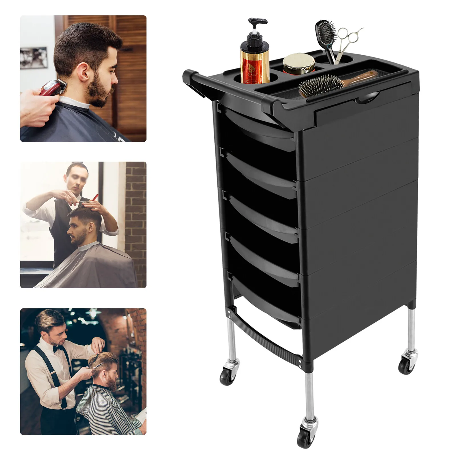 6-Layer Multifunctional Tool Cart, Hair Dye Lifting Rack, Salon Trolley Cart with 5 Drawers, Storage Organizer for Beauty Tools
6-Layer Multifunctional Tool Cart, Hair Dye Lifting Rack, Salon Trolley Cart with 5 Drawers, Storage Organizer for Beauty Tools