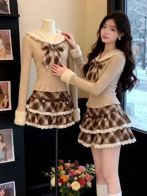 Cute Sweet School Uniform Style JK Uniform Set Spring Autumn Gentle Wind Very Beautiful Knot Top Short Skirt Two Pi...
Cute Sweet School Uniform Style JK Uniform Set Spring Autumn Gentle Wind Very Beautiful Knot Top Short Skirt Two Pi...