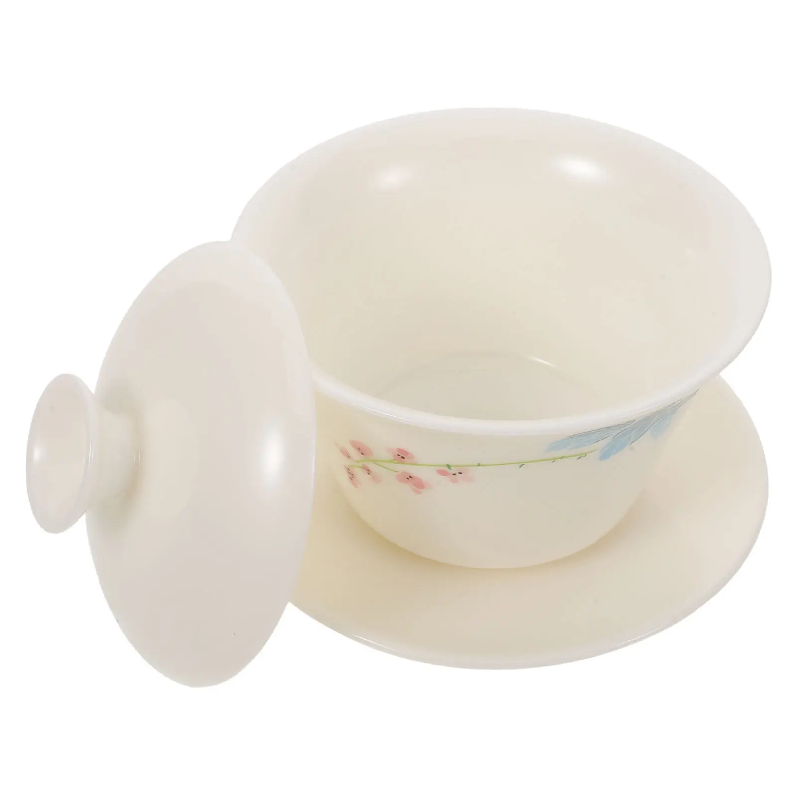 Ceramic Kungfu Tea Cup with Lid Traditional Porcelain Teacup Flower Pattern Easy Clean Chinese Gongfu Tea Bowl for Office Home
Ceramic Kungfu Tea Cup with Lid Traditional Porcelain Teacup Flower Pattern Easy Clean Chinese Gongfu Tea Bowl for Office Home
