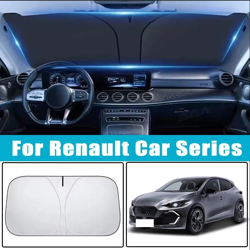 Car Windshield Sunshades Cover for Renault Clio Megane Koleos Kadjar Captur Scenic Fluence Duster Sun Protection Accessories
Car Windshield Sunshades Cover for Renault Clio Megane Koleos Kadjar Captur Scenic Fluence Duster Sun Protection Accessories