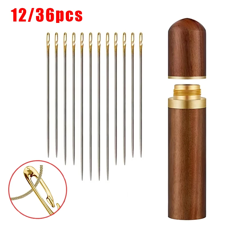12/36pcs Blind Needle Elderly Needle-side Hole Hand Sewing Needles Household Sewing Needless Threading DIY Apparel Sewing Tools
12/36pcs Blind Needle Elderly Needle-side Hole Hand Sewing Needles Household Sewing Needless Threading DIY Apparel Sewing Tools