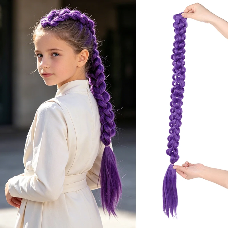35inch Synthetic Fiber Double Layered Braided Ponytail Wig with BB Clip, Great for Cosplay & Fantasy Character Styles
35inch Synthetic Fiber Double Layered Braided Ponytail Wig with BB Clip, Great for Cosplay & Fantasy Character Styles