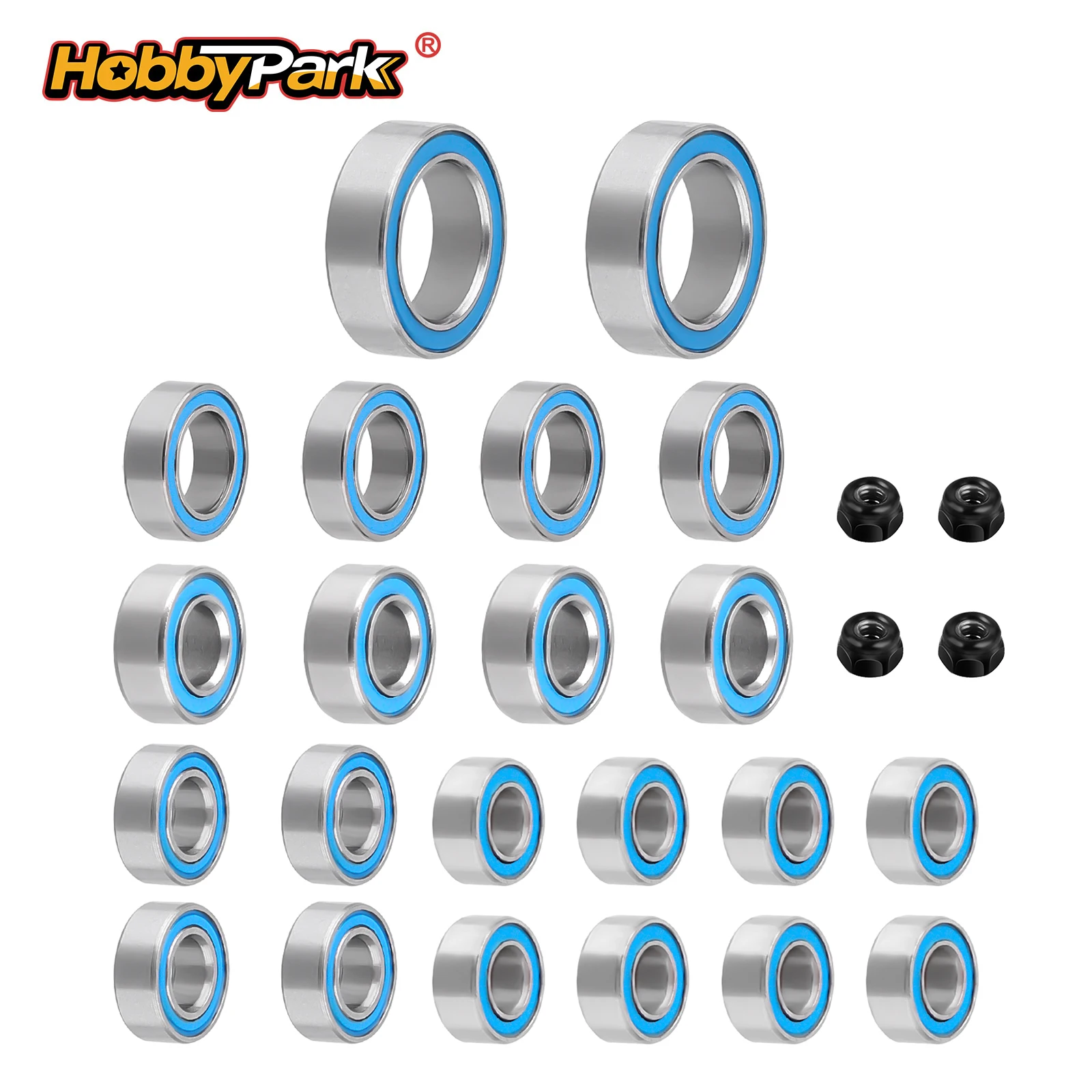 HobbyPark Upgrade Steel Sealed RC Bearing Kit for 1/18 TRX4M TRX4MT K10 F150 Defender Bronco 22pcs
HobbyPark Upgrade Steel Sealed RC Bearing Kit for 1/18 TRX4M TRX4MT K10 F150 Defender Bronco 22pcs