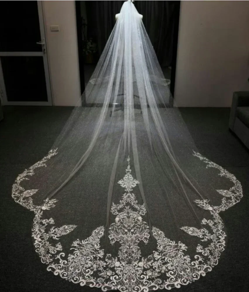 3m long church length white ivory bridal veil, and wedding veil in stock Vestido de noiva longo wedding veil
3m long church length white ivory bridal veil, and wedding veil in stock Vestido de noiva longo wedding veil
