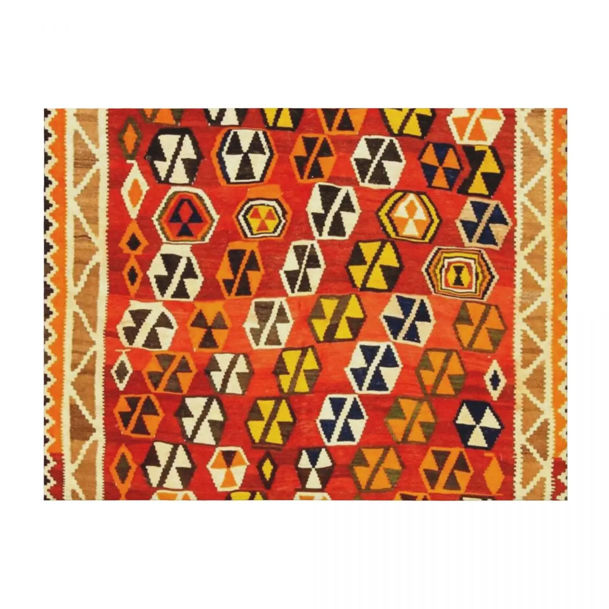 Shiraz Vintage Kilim Print Throw Blanket Sleeping Bag Loose Picnic Thermal Blankets
Shiraz Vintage Kilim Print Throw Blanket Sleeping Bag Loose Picnic Thermal Blankets