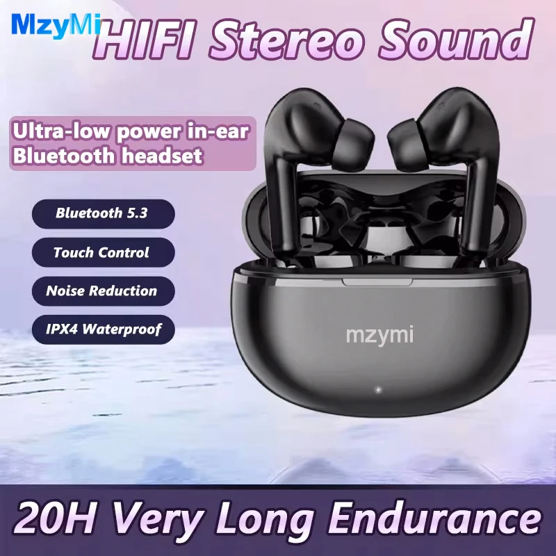 Mzymi Air7 Wireless Bluetooth Headset HiFi Wireless Headphone Mic TWS HiFi Stereo Sound Waterproof Sports Earphones In-Ear
Mzymi Air7 Wireless Bluetooth Headset HiFi Wireless Headphone Mic TWS HiFi Stereo Sound Waterproof Sports Earphones In-Ear