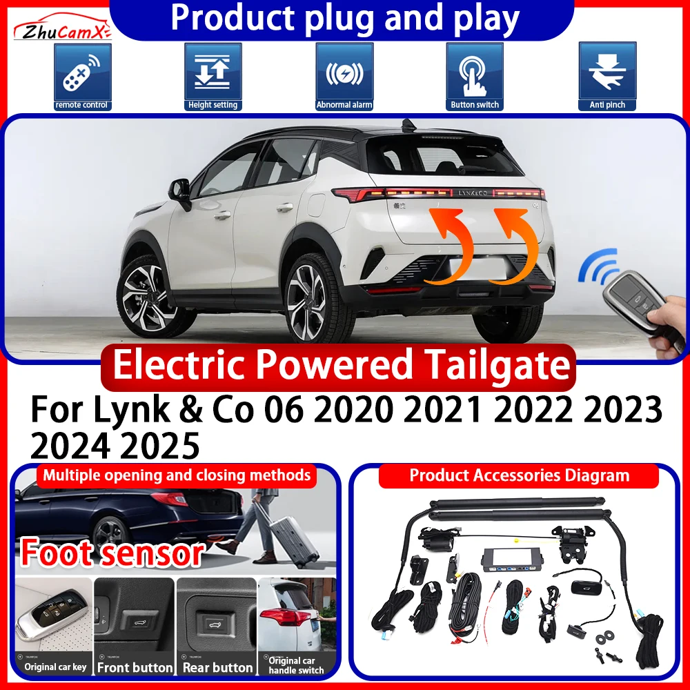 ZhuCamX Powered Tailgate for Lynk & Co 06 2020 2021 2022 2023 2024 2025 suite anti pinch Smart Intelligent Control Gate Lift Kit
ZhuCamX Powered Tailgate for Lynk & Co 06 2020 2021 2022 2023 2024 2025 suite anti pinch Smart Intelligent Control Gate Lift Kit
