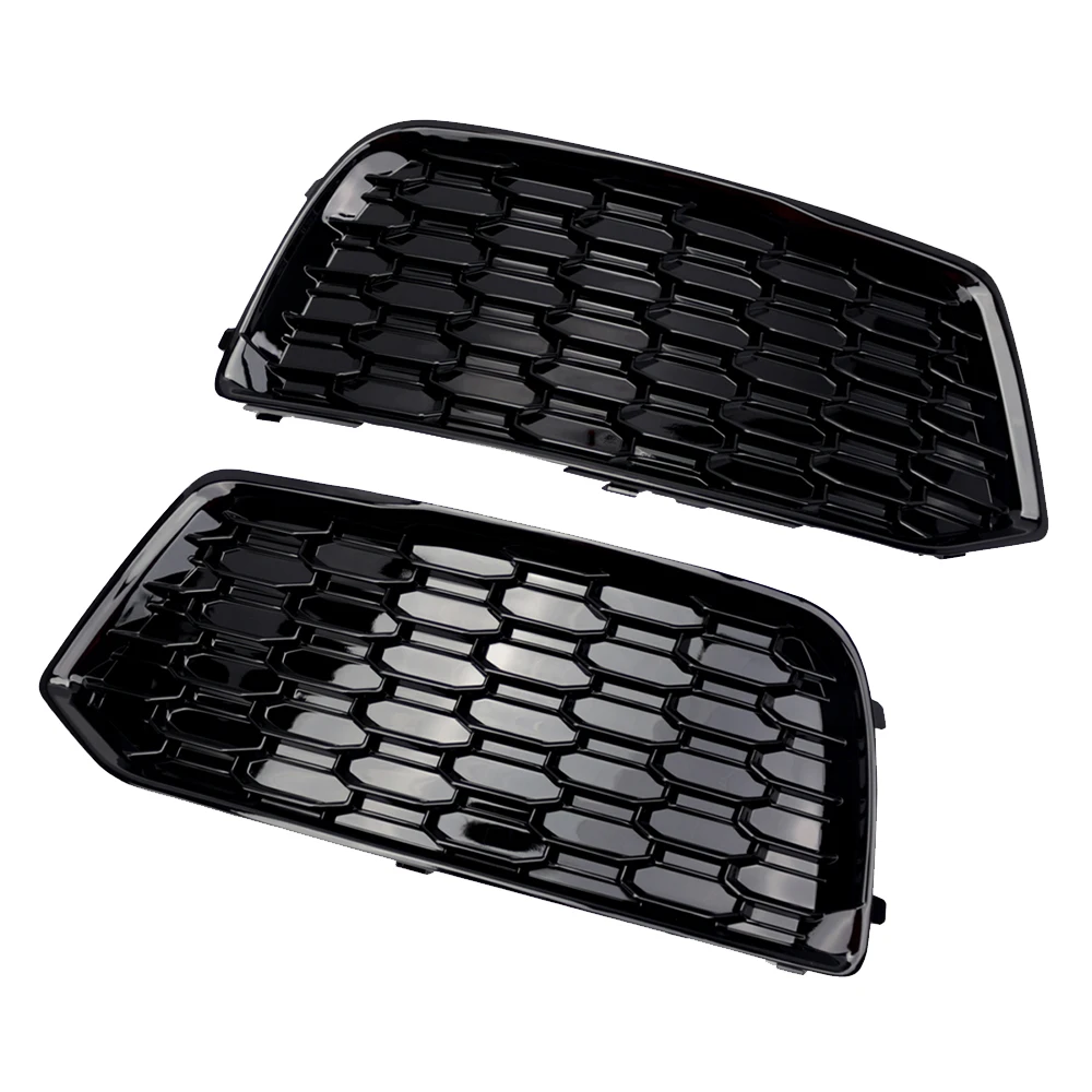 Glossy Black Front Bumper Fog Light Grills Trim Cover Honeycomb for Audi Q5 2018 2019 2020 Regular Model 80A807679D 80A807680D
Glossy Black Front Bumper Fog Light Grills Trim Cover Honeycomb for Audi Q5 2018 2019 2020 Regular Model 80A807679D 80A807680D