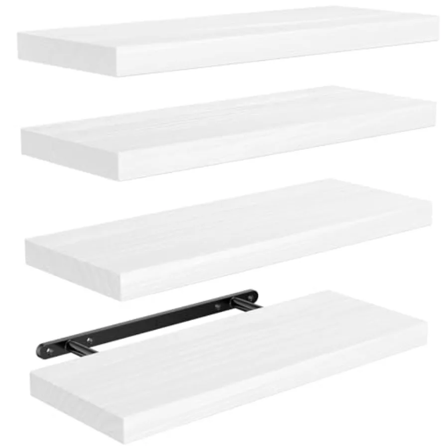 Floating Shees, Paulownia Wood Wall Shees for Bathroom/Living Room/Bedroom/Kitchen, Wood Floating Shelf for Home Storage and Or
Floating Shees, Paulownia Wood Wall Shees for Bathroom/Living Room/Bedroom/Kitchen, Wood Floating Shelf for Home Storage and Or