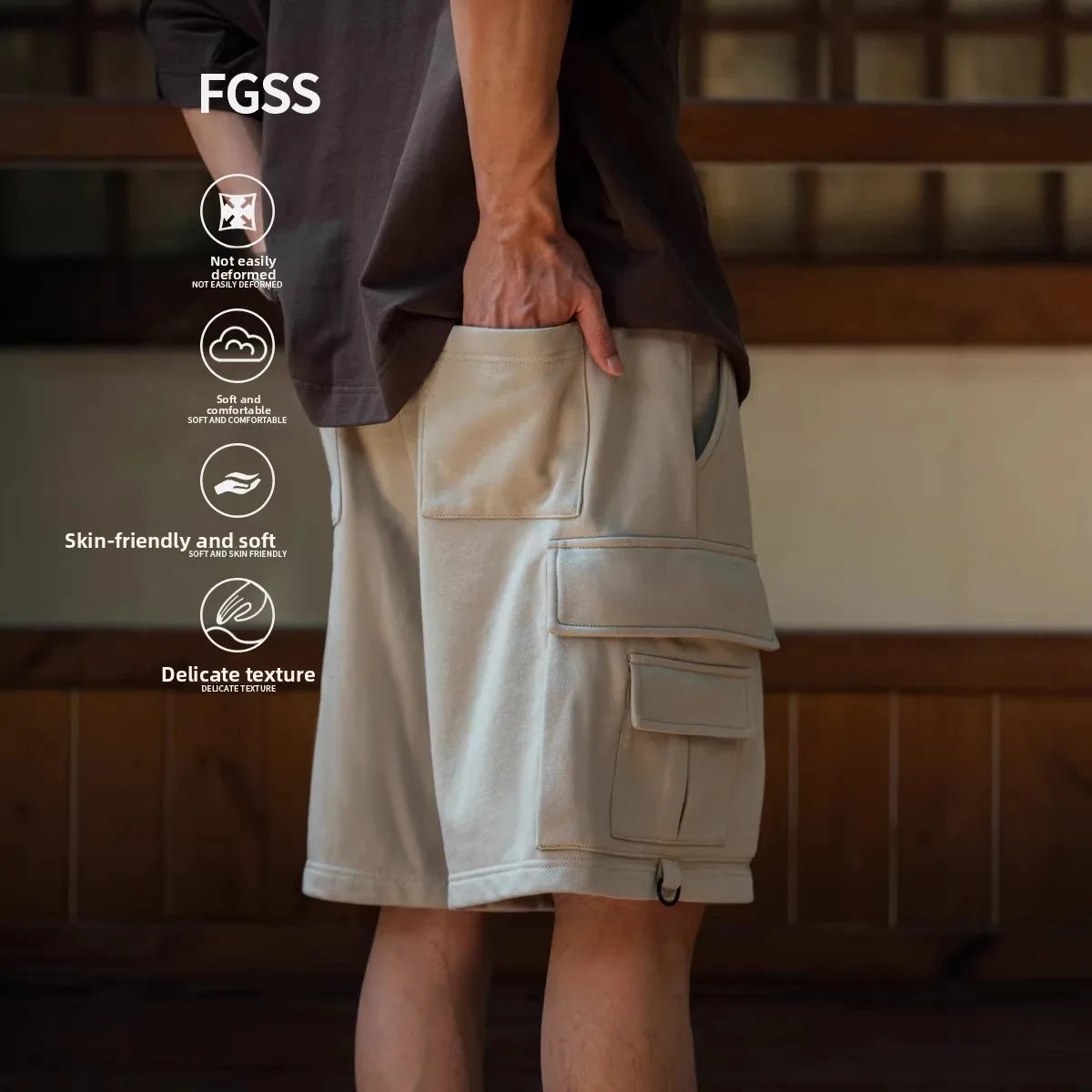 Japanese Sle Cotton Work Trousers Loose Multi-ket Five-Quarter orts FGSS Men's Casual Pants Comfortable Elastic Waist
Japanese Sle Cotton Work Trousers Loose Multi-ket Five-Quarter orts FGSS Men's Casual Pants Comfortable Elastic Waist