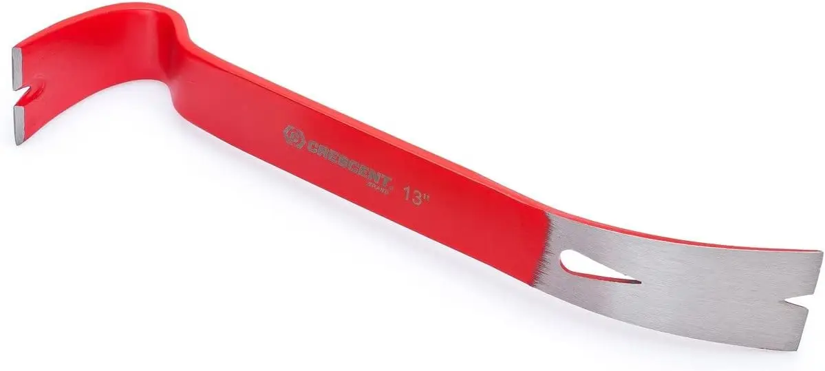 Crescent Flat Pry Bar - FB15, Heavy Duty Nail Puller, 15-Inch Demolition Tool
Crescent Flat Pry Bar - FB15, Heavy Duty Nail Puller, 15-Inch Demolition Tool
