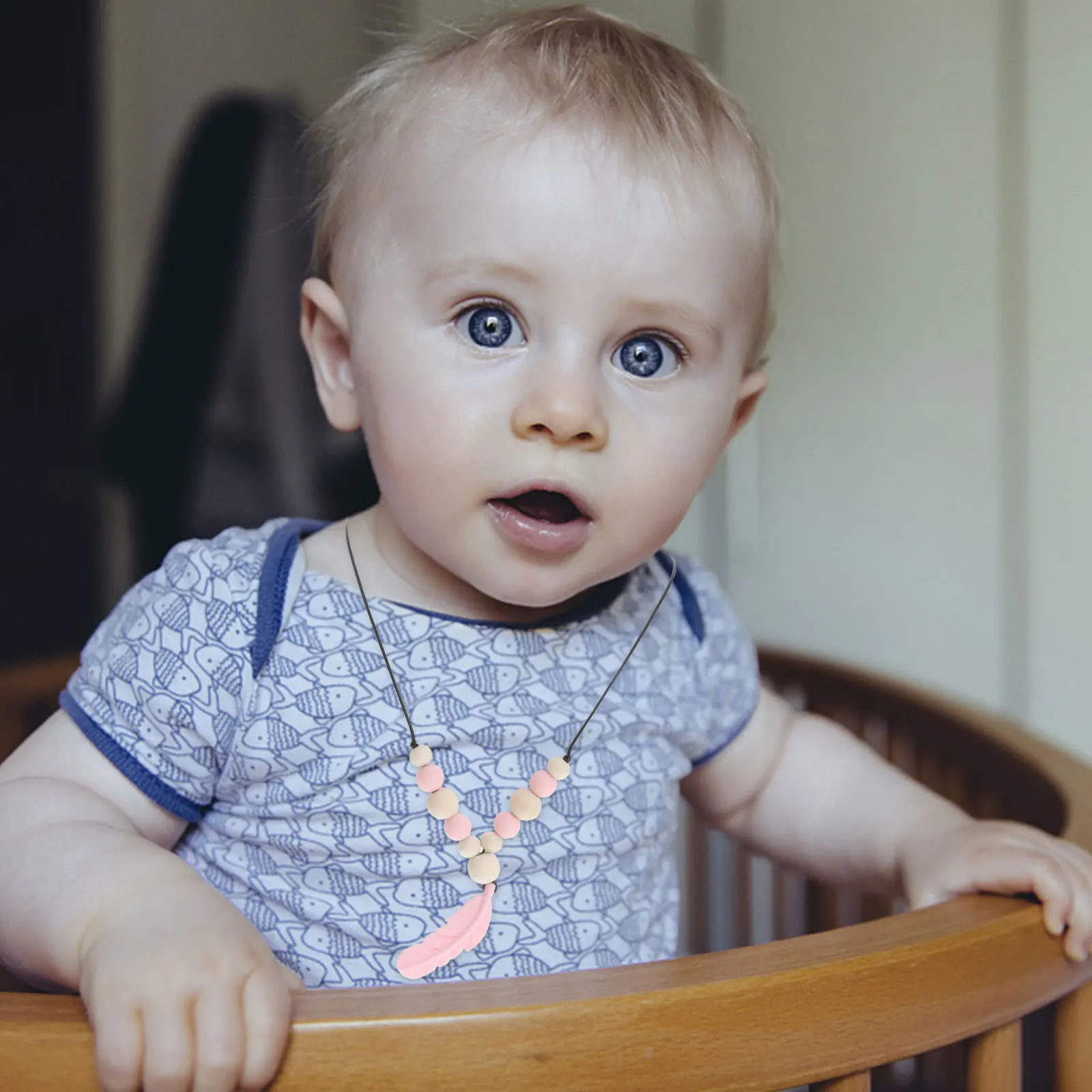 Baby Silicone Molar Teething Necklace Newborn Safe Infant Biting Soothing Chewing Accessory Baby Teething Necklace
Baby Silicone Molar Teething Necklace Newborn Safe Infant Biting Soothing Chewing Accessory Baby Teething Necklace