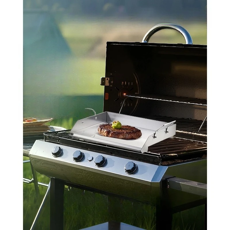 Stainless Steel Griddle Flat Top Rectangular Plate Grill-Top Griddle Pan Gas Grill Griddle for BBQ Portable Cookware
Stainless Steel Griddle Flat Top Rectangular Plate Grill-Top Griddle Pan Gas Grill Griddle for BBQ Portable Cookware