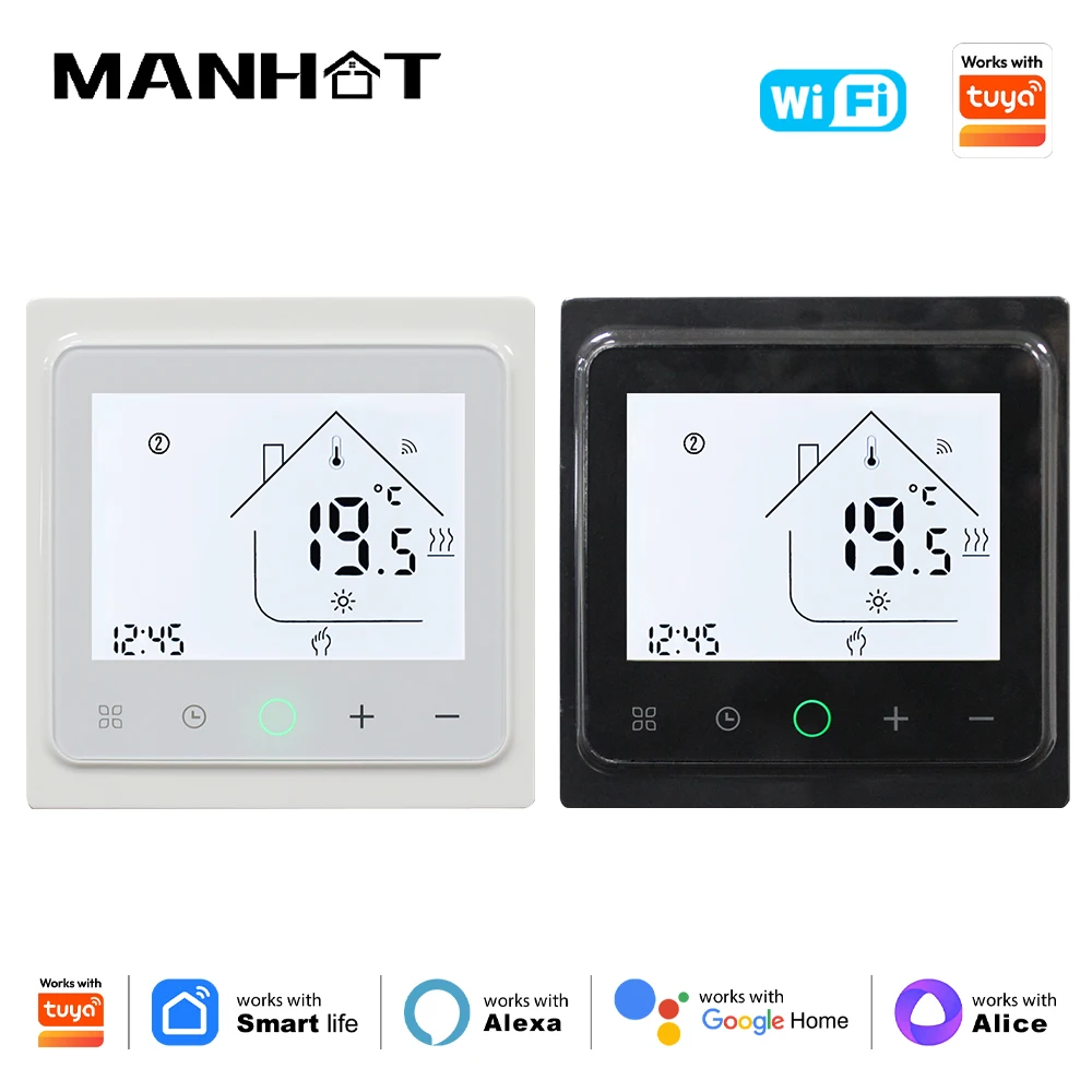 For Tuya Smart Life WiFi Thermostat Electric Floor/Water Heating/Gas Boiler Temperature Controller For Alice Alexa Google Home
For Tuya Smart Life WiFi Thermostat Electric Floor/Water Heating/Gas Boiler Temperature Controller For Alice Alexa Google Home