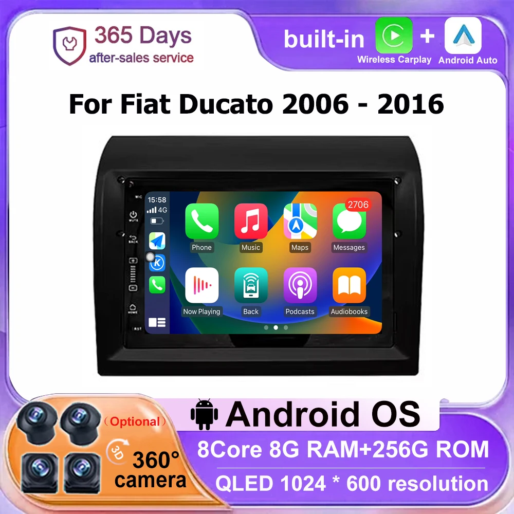 7" For Fiat Ducato 2006 2007 - 2016 Android OS wireless carplay 4G Car Radio Multimedia Video Player GPS Navigation Stereo
7" For Fiat Ducato 2006 2007 - 2016 Android OS wireless carplay 4G Car Radio Multimedia Video Player GPS Navigation Stereo
